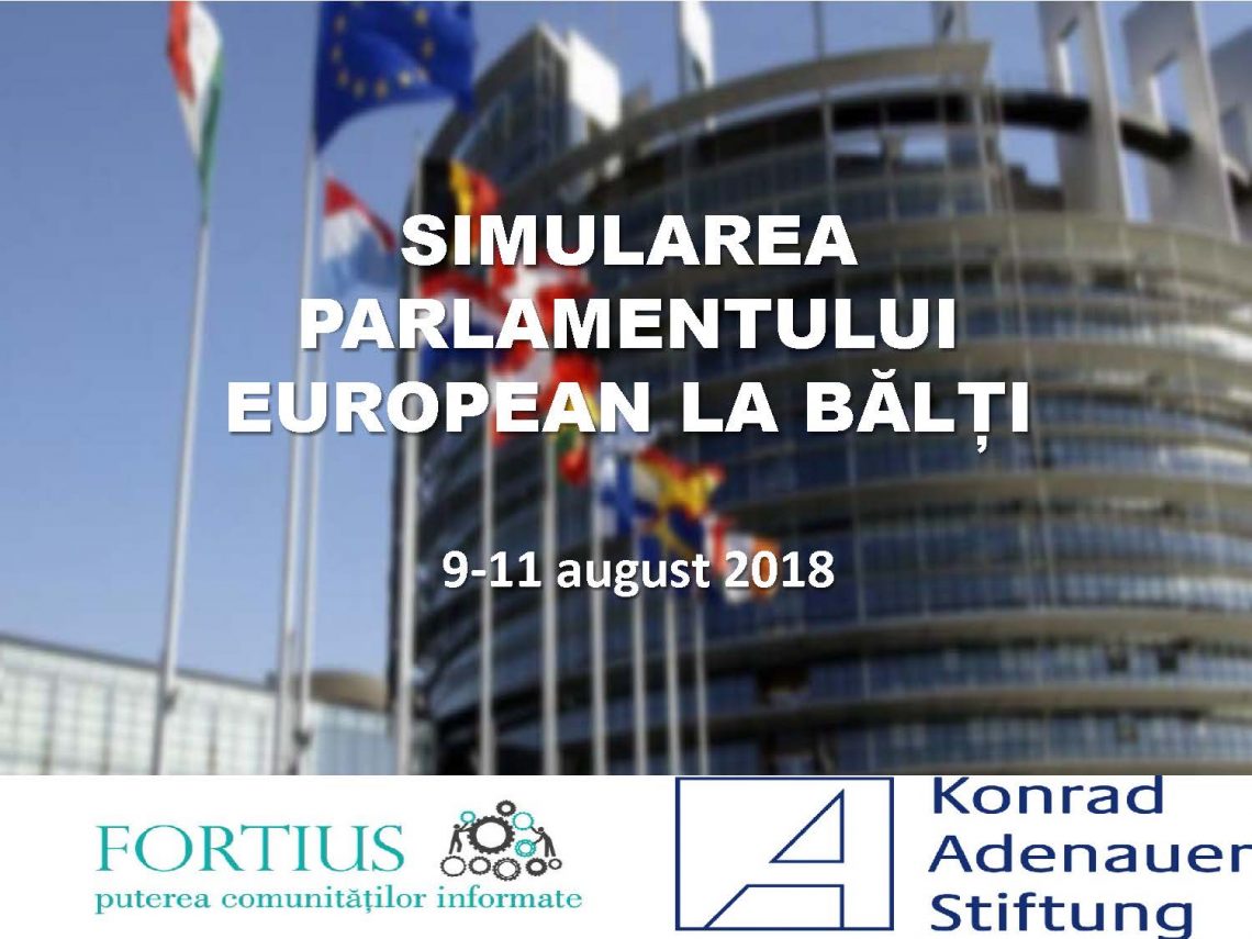 Ai între 16 și 23 de ani și îți dorești să devii deputat european pentru trei zile? Participă la o simulare interactivă a Parlamentului European la Bălți!