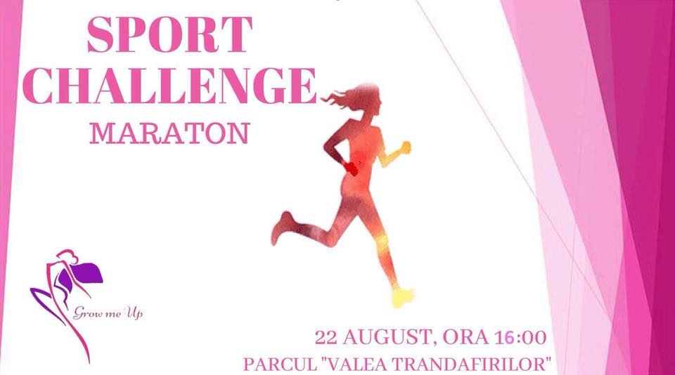 Eşti pasionată de sport şi modul sănătos de viaţă? Atunci vino la cel mai aşteptat maraton al lunii august: „Sport Challenge”.