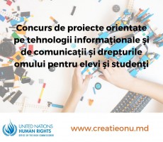 Concurs pentru elevii și studenții din Republica Moldova
